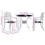 Green cast aluminum 3-piece bistro table and chairs by vidaXL, Garden sets - Ref: Foro24-3216325, Price: 487,30 €, Discount: %