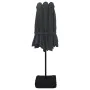 Double umbrella with LED lights black 449x245 cm by vidaXL, Umbrellas - Ref: Foro24-362959, Price: 196,67 €, Discount: %