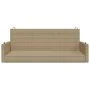 Synthetic rattan beige swing bench 119x56x48 cm by vidaXL, garden benches - Ref: Foro24-365628, Price: 113,98 €, Discount: %