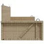 Synthetic rattan beige swing bench 119x56x48 cm by vidaXL, garden benches - Ref: Foro24-365628, Price: 113,98 €, Discount: %