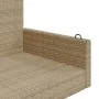 Synthetic rattan beige swing bench 119x56x48 cm by vidaXL, garden benches - Ref: Foro24-365628, Price: 113,98 €, Discount: %