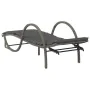 Sun loungers with small table, 2 units, synthetic gray rattan by vidaXL, Loungers - Ref: Foro24-368265, Price: 292,30 €, Disc...