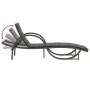 Sun loungers with small table, 2 units, synthetic gray rattan by vidaXL, Loungers - Ref: Foro24-368265, Price: 292,30 €, Disc...