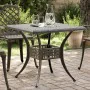 Bronze cast aluminum garden table 80x80x75 cm by vidaXL, Garden tables - Ref: Foro24-4002811, Price: 171,65 €, Discount: %