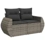 7-teiliges Gartensofa-Set mit grauen synthetischen Rattankissen von vidaXL, Gartensets - Ref: Foro24-3268550, Preis: 545,81 €...