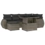 7-piece garden sofa set with gray synthetic rattan cushions by vidaXL, Garden sets - Ref: Foro24-3268680, Price: 524,75 €, Di...