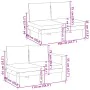 Gartensofa-Set mit Kissen 5-teilig aus massivem Akazienholz von vidaXL, Gartensets - Ref: Foro24-3214859, Preis: 712,12 €, Ra...