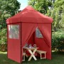 Pop-Up Folding Party Tent 4 Burgundy Side Walls by vidaXL, Tents and gazebos - Ref: Foro24-4005003, Price: 142,66 €, Discount: %