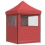 Pop-Up Folding Party Tent 4 Burgundy Side Walls by vidaXL, Tents and gazebos - Ref: Foro24-4005003, Price: 142,66 €, Discount: %