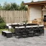 Garden dining set with 13-piece black synthetic rattan cushions. by vidaXL, Garden sets - Ref: Foro24-3278105, Price: 878,06 ...