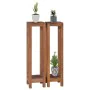 Plant supports 2 pcs 25x25x100 cm solid teak wood by vidaXL, Pot stands - Ref: Foro24-289078, Price: 112,81 €, Discount: %