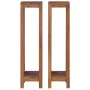 Plant supports 2 pcs 25x25x100 cm solid teak wood by vidaXL, Pot stands - Ref: Foro24-289078, Price: 112,81 €, Discount: %