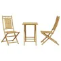 3-piece bamboo garden table and chairs set by vidaXL, Garden sets - Ref: Foro24-3278525, Price: 210,75 €, Discount: %