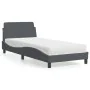 Bett mit dunkelgrauer Samtmatratze 90x200 cm von vidaXL, Betten und Lattenroste - Ref: Foro24-3208332, Preis: 234,73 €, Rabat...