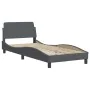 Bett mit dunkelgrauer Samtmatratze 90x200 cm von vidaXL, Betten und Lattenroste - Ref: Foro24-3208332, Preis: 234,73 €, Rabat...