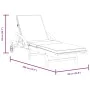 Sun loungers with cushions 2 pcs solid acacia wood 200x68x83 cm by vidaXL, Loungers - Ref: Foro24-3206373, Price: 465,58 €, D...