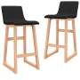 Kitchen stools 2 units black fabric by vidaXL, Kitchen stools - Ref: Foro24-289403, Price: 141,87 €, Discount: %