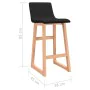 Kitchen stools 2 units black fabric by vidaXL, Kitchen stools - Ref: Foro24-289403, Price: 141,87 €, Discount: %