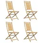 Folding garden chairs 4 units bamboo 46x66x99 cm by vidaXL, Garden chairs - Ref: Foro24-3278511, Price: 316,51 €, Discount: %