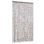 Beige and white chenille mosquito net curtain 118x220 cm by vidaXL, Mosquito nets for windows - Ref: Foro24-4004892, Price: 7...