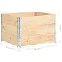 Palettenbox-Aufsatz 3 Stk. aus massivem Kiefernholz 100x100 cm von vidaXL, Ladeplattformen und Paletten - Ref: Foro24-310057,...