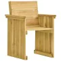 7-piece garden dining table with impregnated pine wood cushions by vidaXL, Garden sets - Ref: Foro24-3065739, Price: 683,90 €...