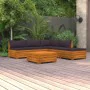 Gartenmöbel 6-teilig mit Kissen aus massivem Akazienholz von vidaXL, Gartensets - Ref: Foro24-3087325, Preis: 721,79 €, Rabat...