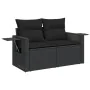 Set aus 8-teiligen Gartensofas und Kissen Kunstrattan schwarz von vidaXL, Gartensets - Ref: Foro24-3275025, Preis: 597,18 €, ...