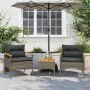 3-piece garden sofa set with gray synthetic rattan cushions by vidaXL, Garden sets - Ref: Foro24-368405, Price: 196,78 €, Dis...