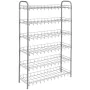 Metaltex 6-level Shoe Rack in silver gray by Metaltex, Shoe racks and shoe organizers - Ref: Foro24-430406, Price: 67,14 €, D...