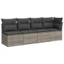 Garden sofa and cushion set 8 pieces gray synthetic rattan by vidaXL, Garden sets - Ref: Foro24-3275000, Price: 596,05 €, Dis...