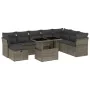 9-teiliges Gartenmöbel-Set und Kissen synthetisches Rattangrau von vidaXL, Gartensets - Ref: Foro24-3274710, Preis: 630,74 €,...