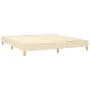 Box spring bed with cream fabric mattress 160x200 cm by , Beds and slatted bases - Ref: Foro24-3140950, Price: 499,28 €, Disc...