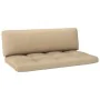 Pallet furniture 6 pieces and white impregnated pine wood cushions by , Garden sets - Ref: Foro24-3066928, Price: 566,12 €, D...