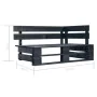 6-piece pallet furniture and black impregnated pine wood cushions by , Garden sets - Ref: Foro24-3066872, Price: 459,74 €, Di...