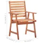 Garden dining chairs and cushions 3 pcs solid acacia wood by , Garden chairs - Ref: Foro24-3064347, Price: 216,13 €, Discount: %