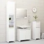 Glossy white plywood bathroom furniture set by vidaXL, Bathroom furniture - Ref: Foro24-802657, Price: 70,29 €, Discount: %