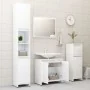 Glossy white plywood bathroom furniture set by vidaXL, Bathroom furniture - Ref: Foro24-802657, Price: 70,29 €, Discount: %