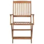 Folding garden chairs 6 units and solid acacia wood cushions by , Garden chairs - Ref: Foro24-3065472, Price: 334,92 €, Disco...