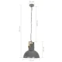 Round industrial hanging lamp, 25 W gray mango, 52 cm E27 by vidaXL, Lamps - Ref: Foro24-320850, Price: 94,88 €, Discount: %