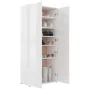 Glossy white plywood shoe cabinet 80x39x178 cm by vidaXL, Shoe racks and shoe organizers - Ref: Foro24-802864, Price: 225,89 ...