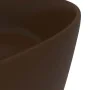 Matte dark brown ceramic round luxury washbasin 40x15 cm by vidaXL, Sinks - Ref: Foro24-147017, Price: 62,97 €, Discount: %