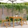 Gartenstühle 2 Stk. massives Akazienholz Rattan PE grau von , Gartenstühle - Ref: Foro24-367652, Preis: 153,77 €, Rabatt: %