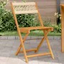 Bistro chairs 2 pcs solid acacia wood and beige polypropylene by , Garden chairs - Ref: Foro24-367680, Price: 95,88 €, Discou...