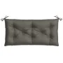 Garden bench cushions 2 units dark gray melange fabric 100x50x7 cm by , Cushions for chairs and sofas - Ref: Foro24-4002587, ...