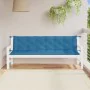 Cushions for garden bench 2 units blue melange fabric 200x50x7 cm by , Cushions for chairs and sofas - Ref: Foro24-4002634, P...