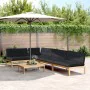 Set of garden pallet sofas and cushions 5 pieces acacia wood by , Outdoor sofas - Ref: Foro24-3209346, Price: 776,72 €, Disco...