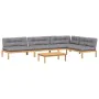 Set of garden pallet sofas and cushions 5 pieces acacia wood by , Outdoor sofas - Ref: Foro24-3209338, Price: 912,38 €, Disco...