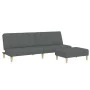 Zweiplätziges Schlafsofa mit Hocker, dunkelgrauer Stoff. von , Sofas - Ref: Foro24-3258086, Preis: 295,36 €, Rabatt: %