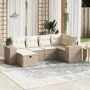 Set Gartensofas mit Kissen 6 Stück synthetisches Rattan beige von , Gartensets - Ref: Foro24-3264414, Preis: 545,25 €, Rabatt: %